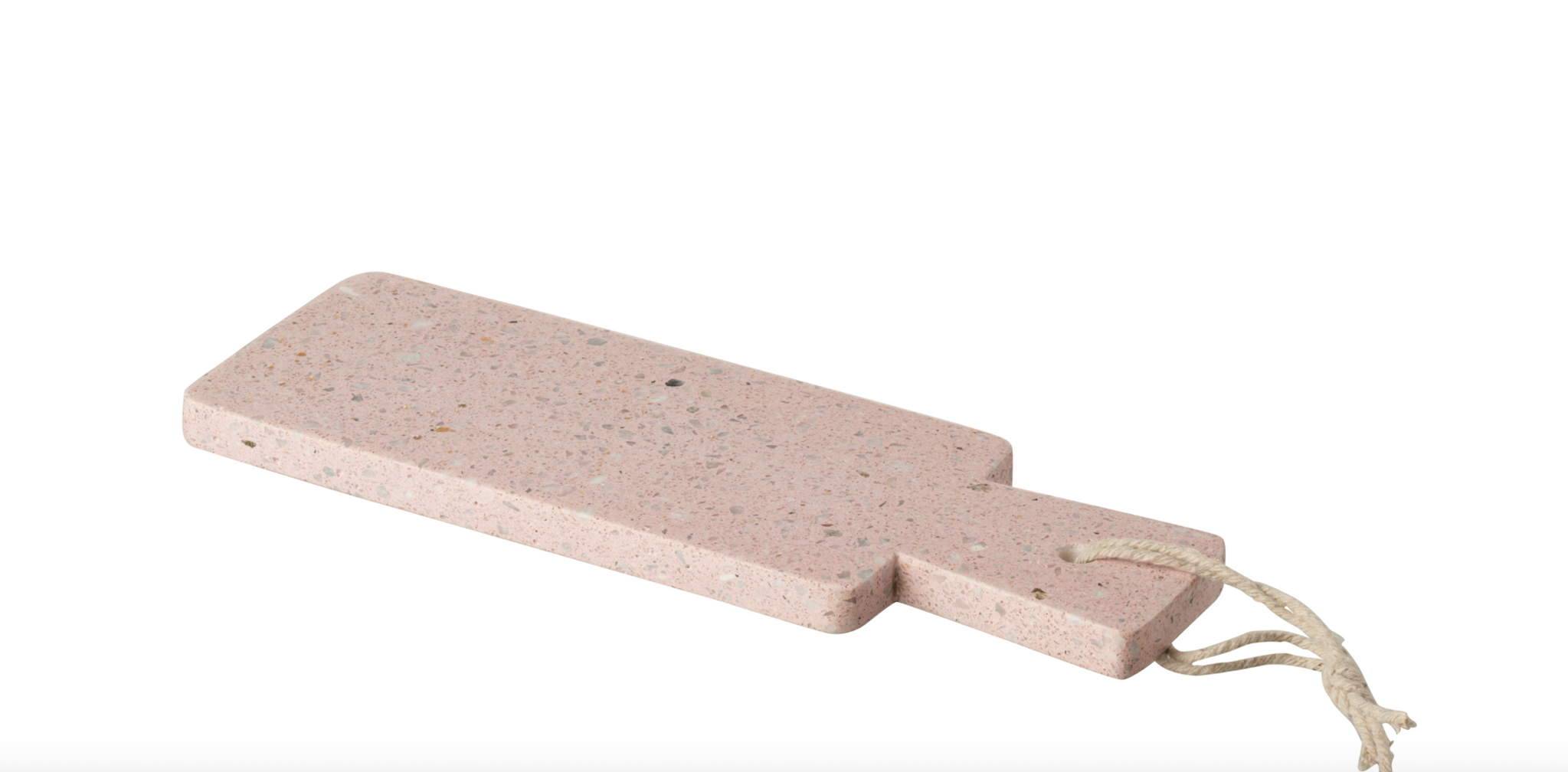 Plank rechthoekig terrazzo ( roze L 30cm)