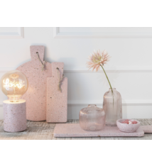 Plank rechthoekig terrazzo ( roze L 30cm)