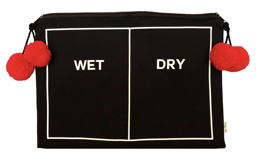 Wet/Dry black beach Pouch