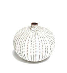 Vase Bari small Brown dots (h 6cm)