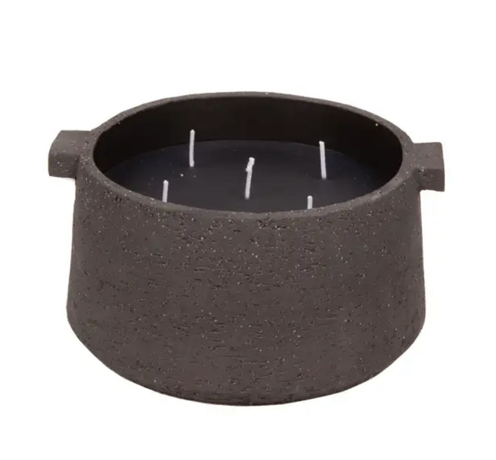 Geurkaars "Potty grey bowl"