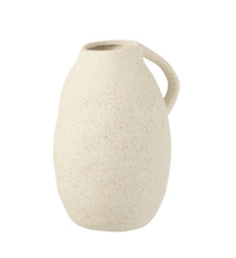 Vaas Kruik keramiek beige (h 25cm)