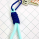 Sleutelhanger neon blauw/donkerblauw