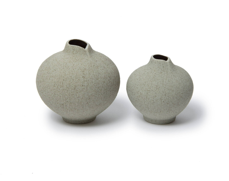 Vase LINE medium Sand Grey (h 7cm)