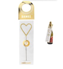 Wondercandle Flessenhouder Wondercandle sparkler 'Danke'