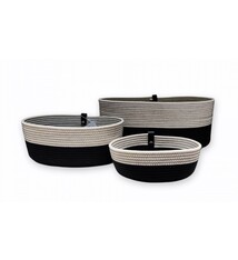 Ovaal storagemand Black/White