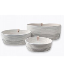 Ovaal storagemand Ecru/Grey