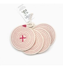 Mini onderleggers Fuchsia (4st)