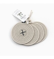 Mini onderleggers Grey (4st)