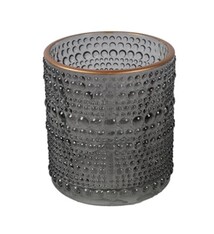 Theelichthouder Nelle Donkergrijs