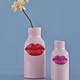Vaas met roze lippen (h 20cm)