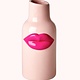 Vaas met roze lippen (h 20cm)