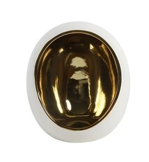 Theelichthouder Varnia Wit/Goud L