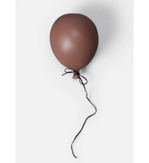 Balloon decoration bruin (13 x 13 x 17cm)