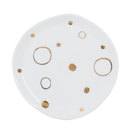 Good morning plate Limited edition Circle gold