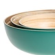 3-delige set Bambooschalen petrol green