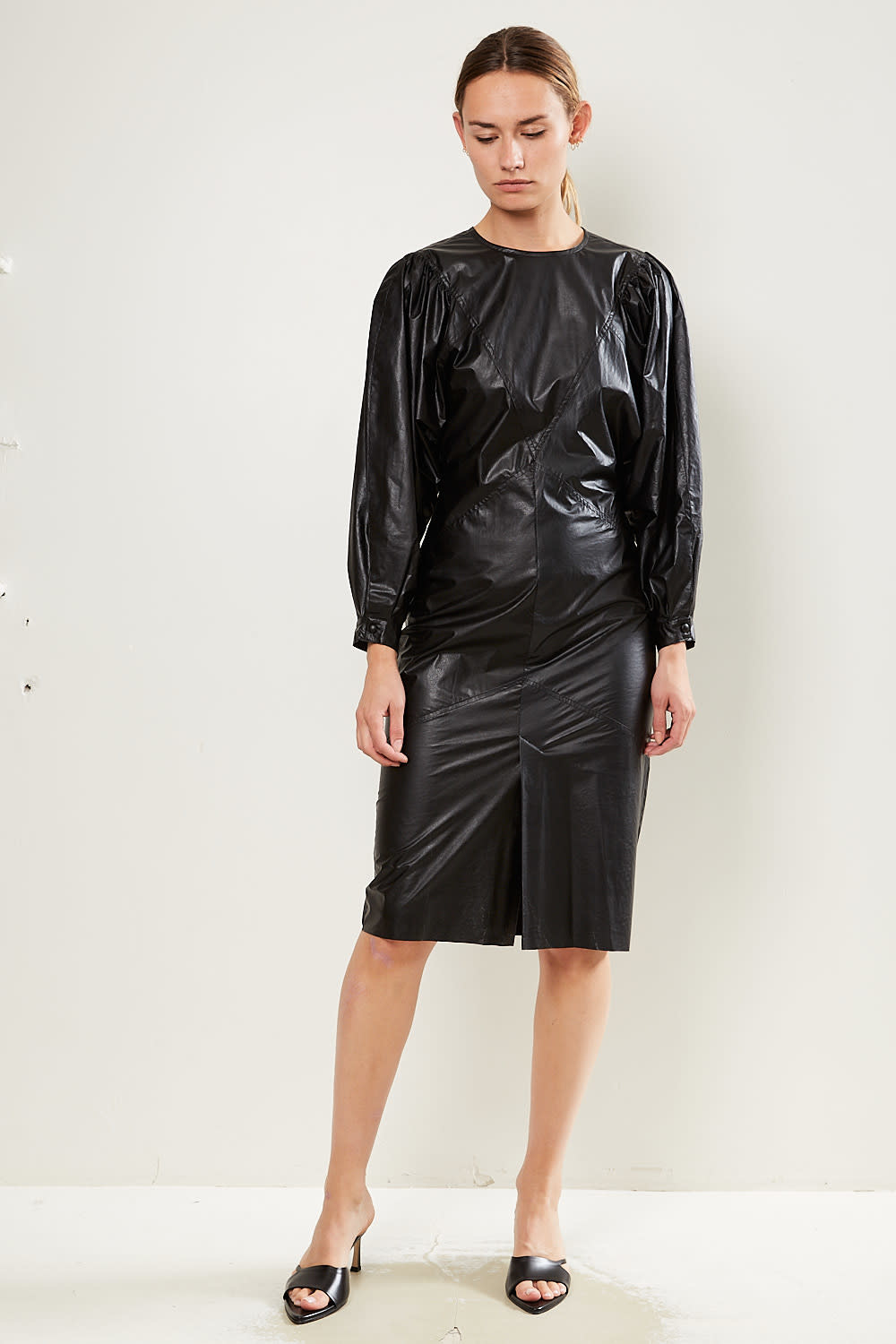 Isabel Marant Drea faux leather dress - Wendela van Dijk