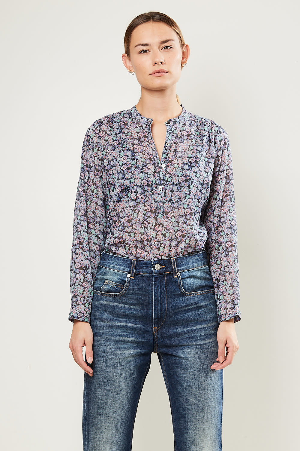 Etoile Isabel Marant Maria Printed Cotton Shirt Wendela Van Dijk