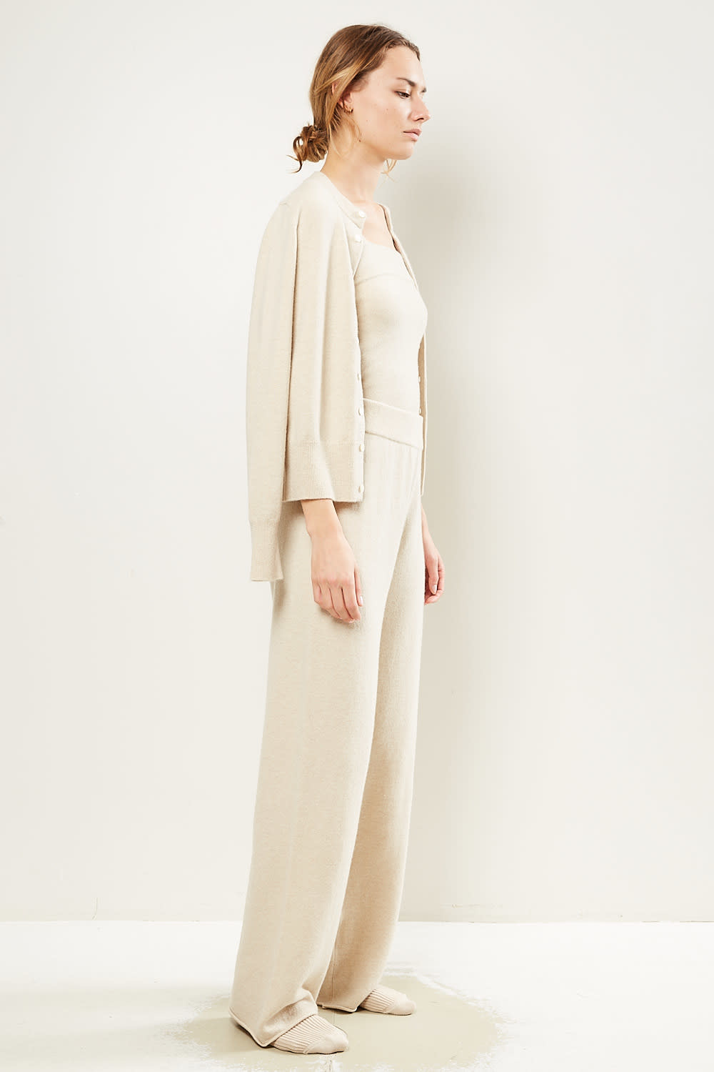 Extreme cashmere Trousers wide leg pants. - Wendela van Dijk