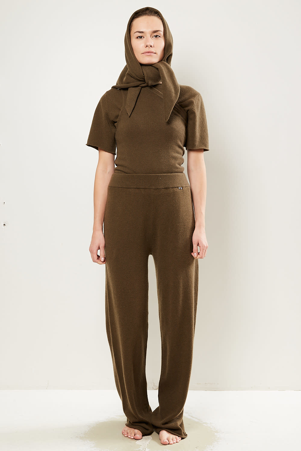 Extreme cashmere - No104 wide leg trousers brown