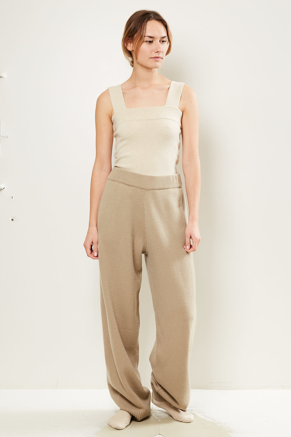 Ives Wide Leg Linen Trousers, Trousers & Leggings