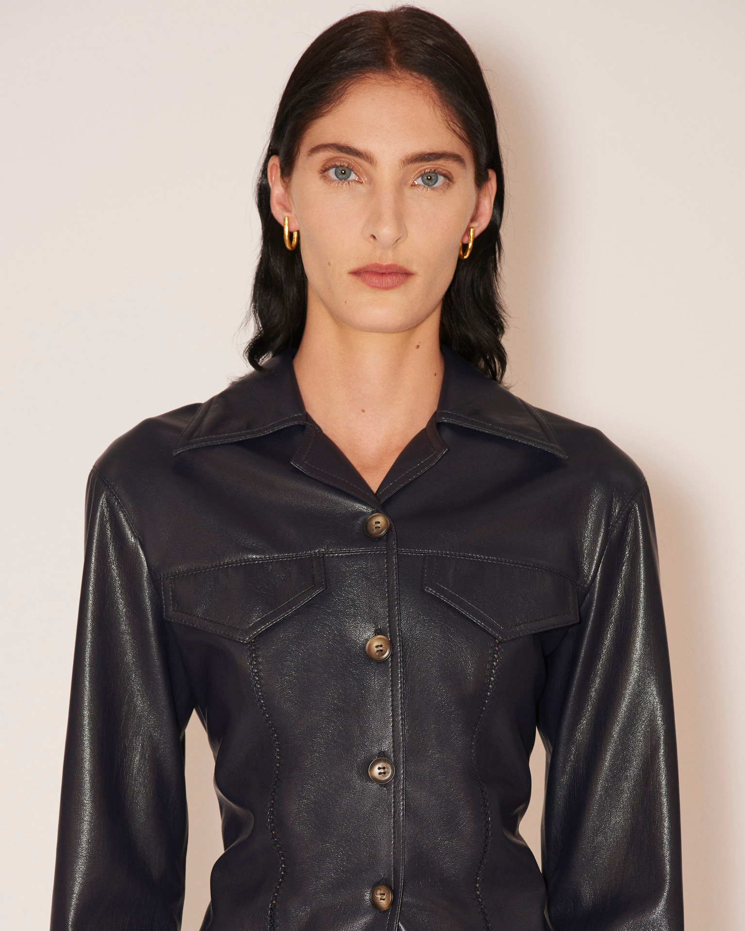  - Ganit vegan leather shirt