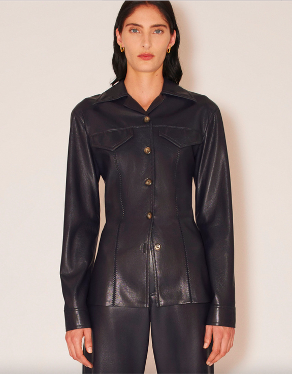  - Ganit vegan leather shirt