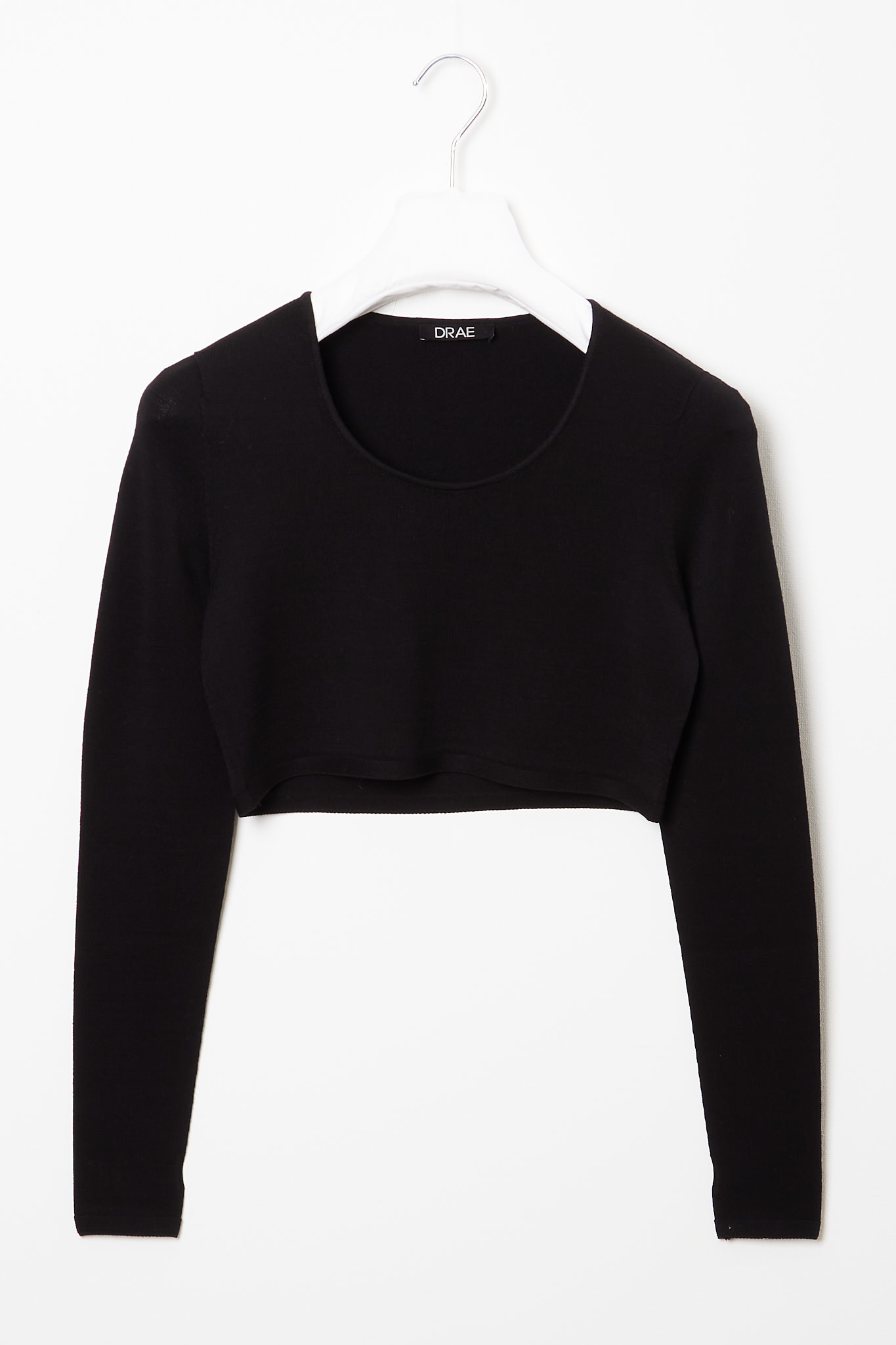 Wholegarment cropped knit top