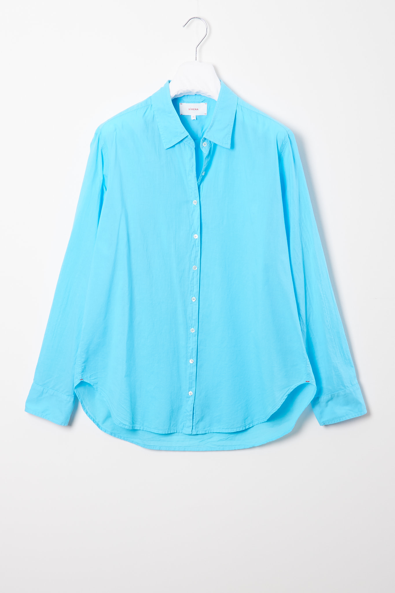 Xirena Jody Stripe Cotton Shirt - Sail Blue