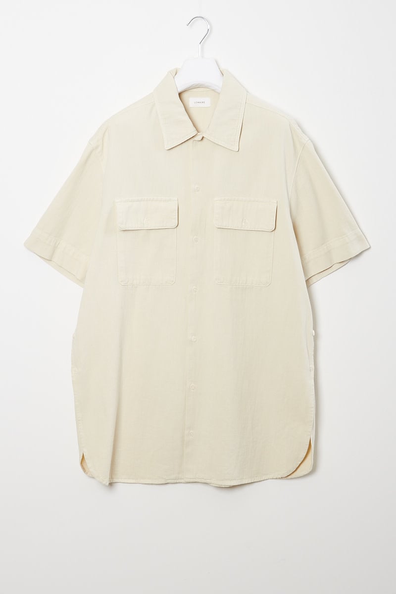 Lemaire Short sleeve denim shirt