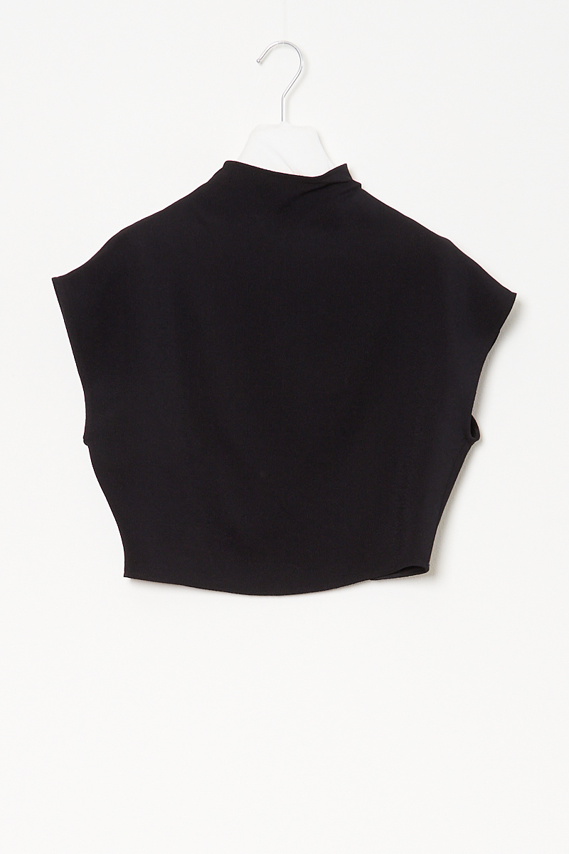 Gauchere Cropped mock neck top