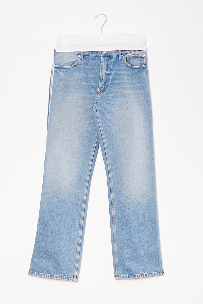 Zipped side jeans