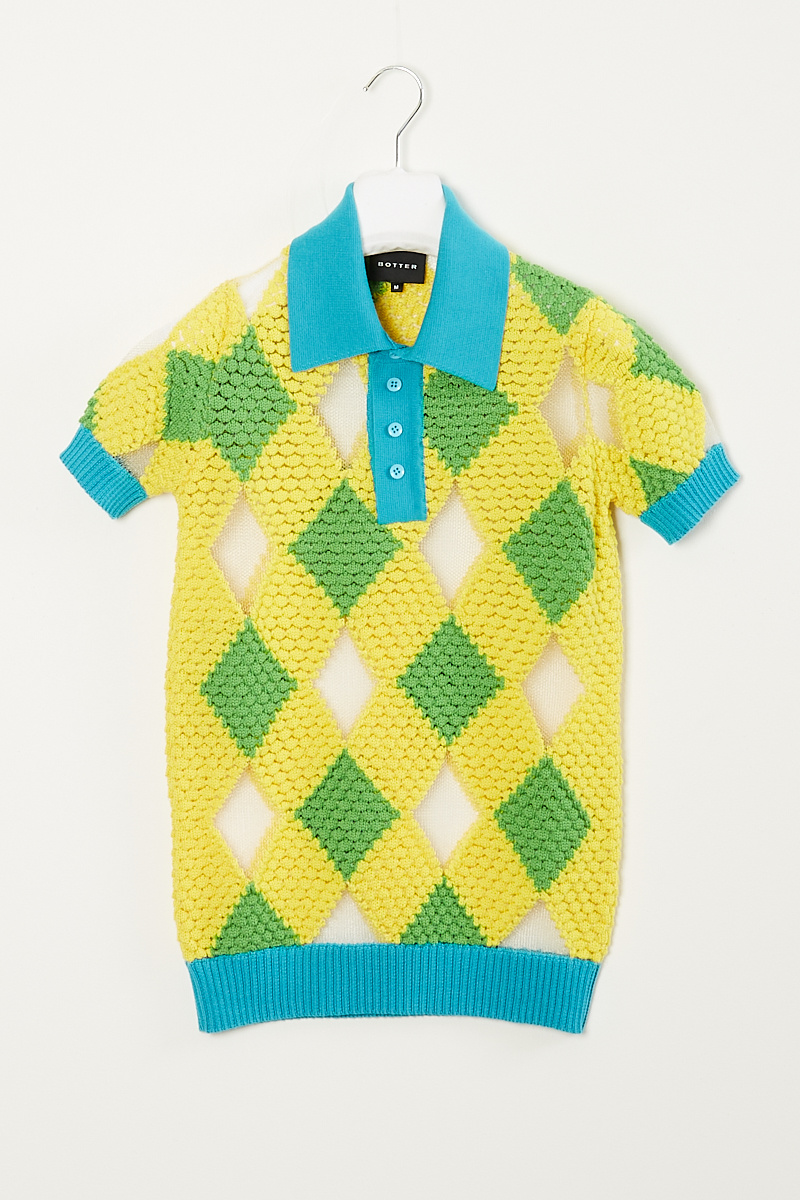  - 3D knitted polo
