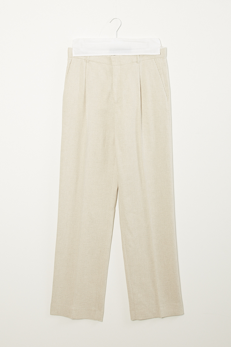 Botter - Classic pleat linen trousers