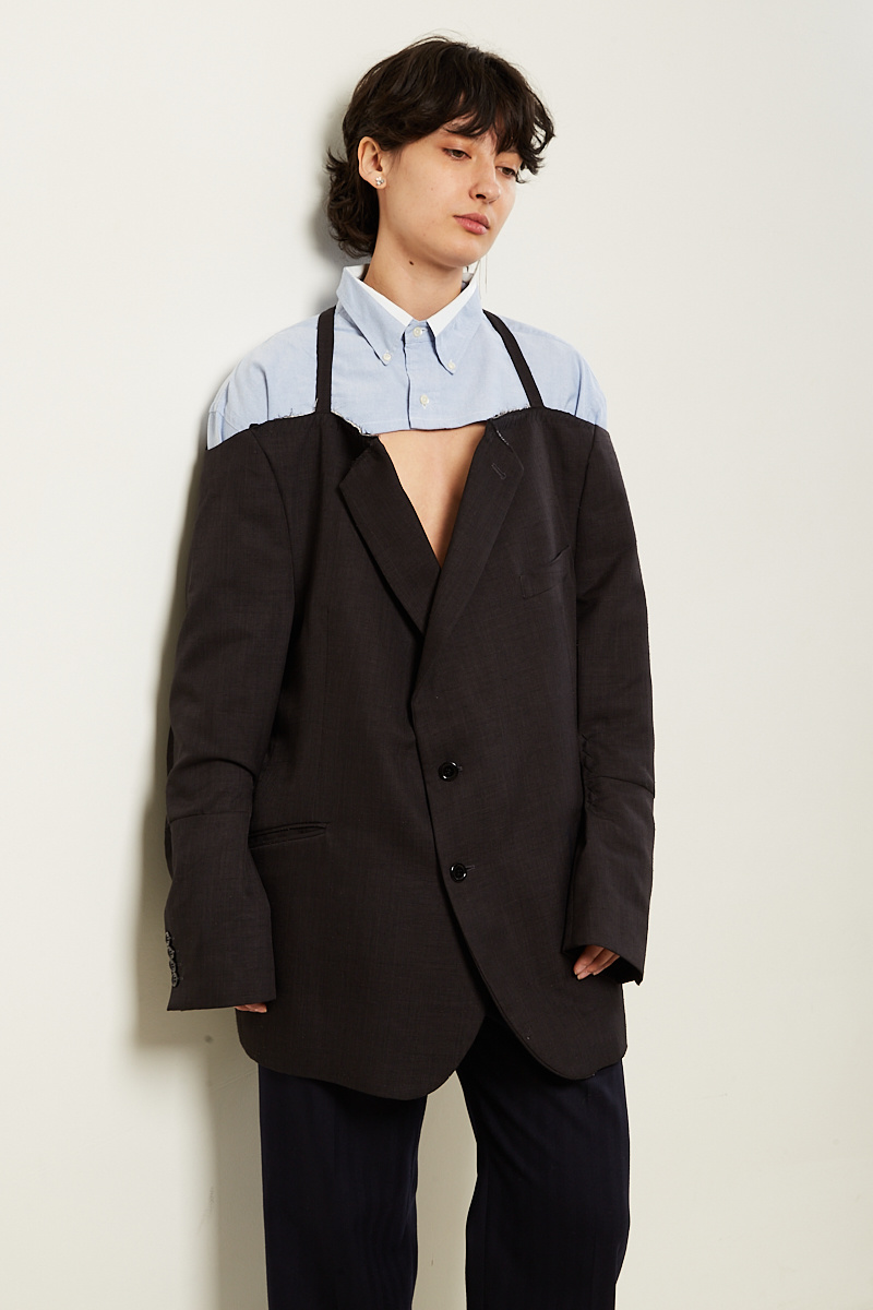  - Blazer Cut Off Shoulder