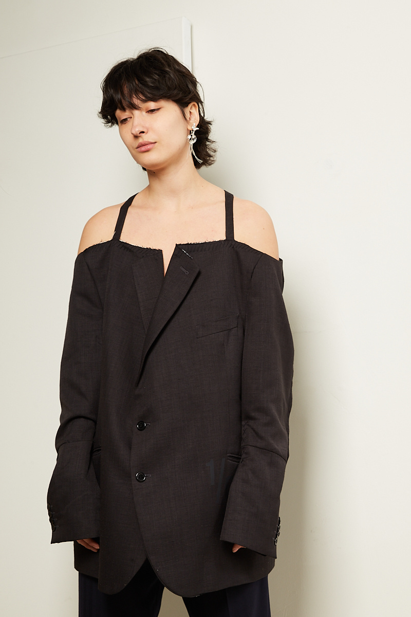  - Blazer Cut Off Shoulder