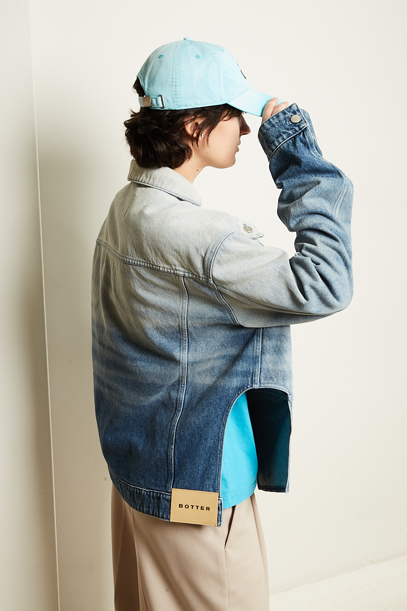  - Upside down denim jacket