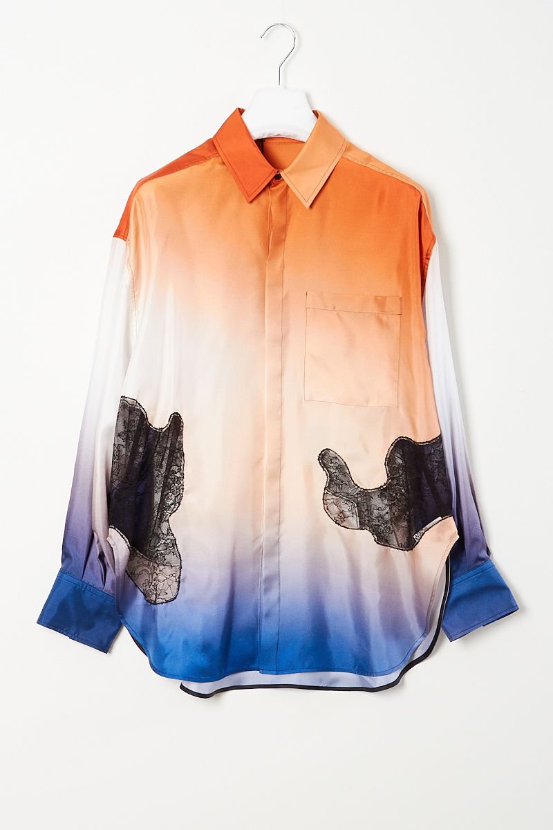 Gauchere - Degrade print silk shirt
