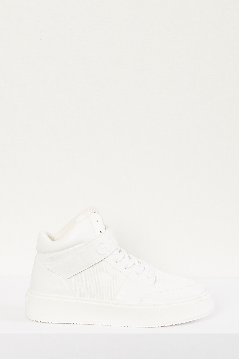  - Sporty mix cupsole high top velcro sneaker