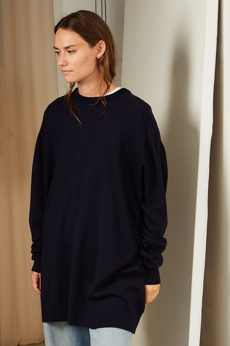 Societe Anonyme - Saddle round neck