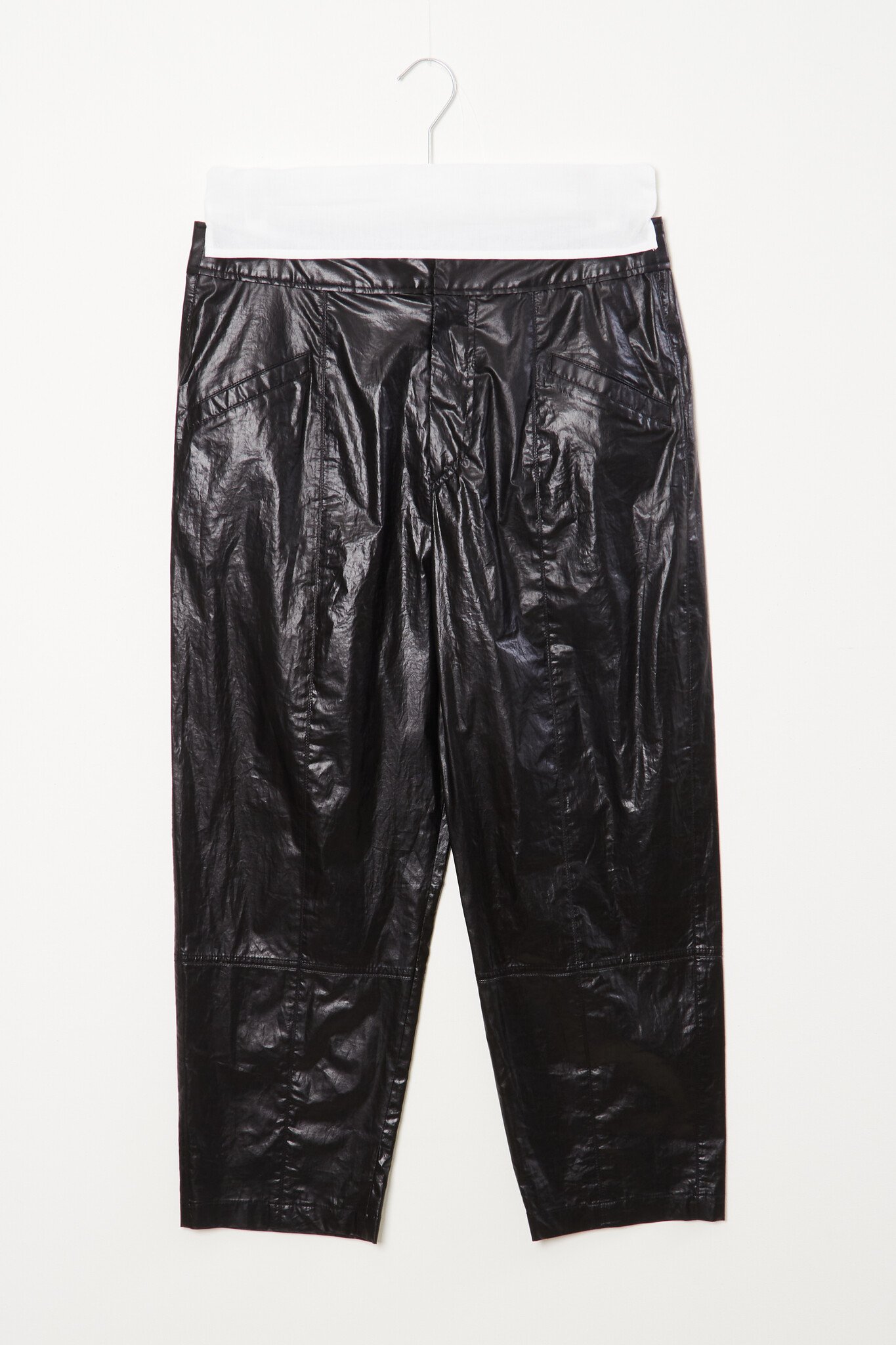 Isabel Marant Aude coated cotton trousers