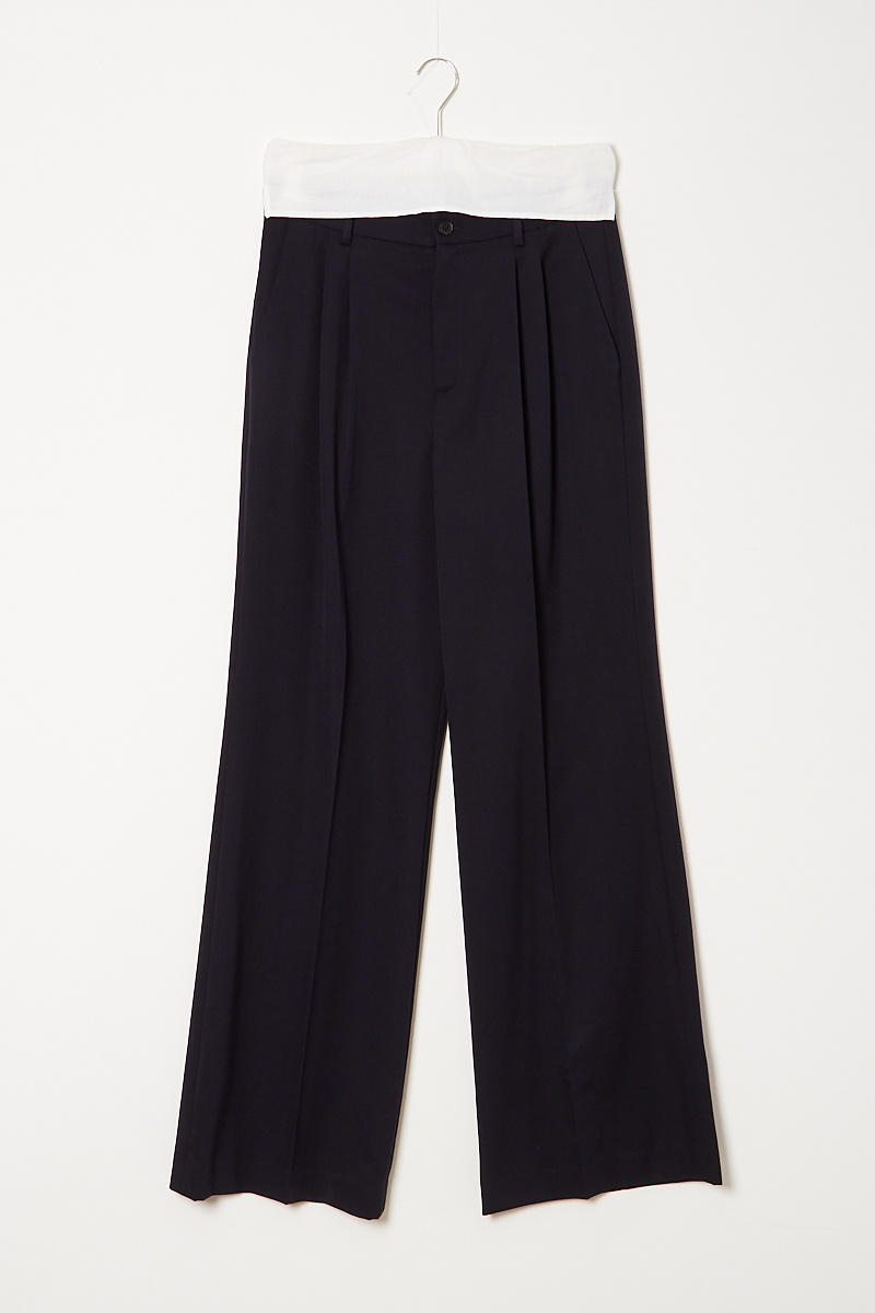 Extreme cashmere Trousers wide leg pants. - Wendela van Dijk