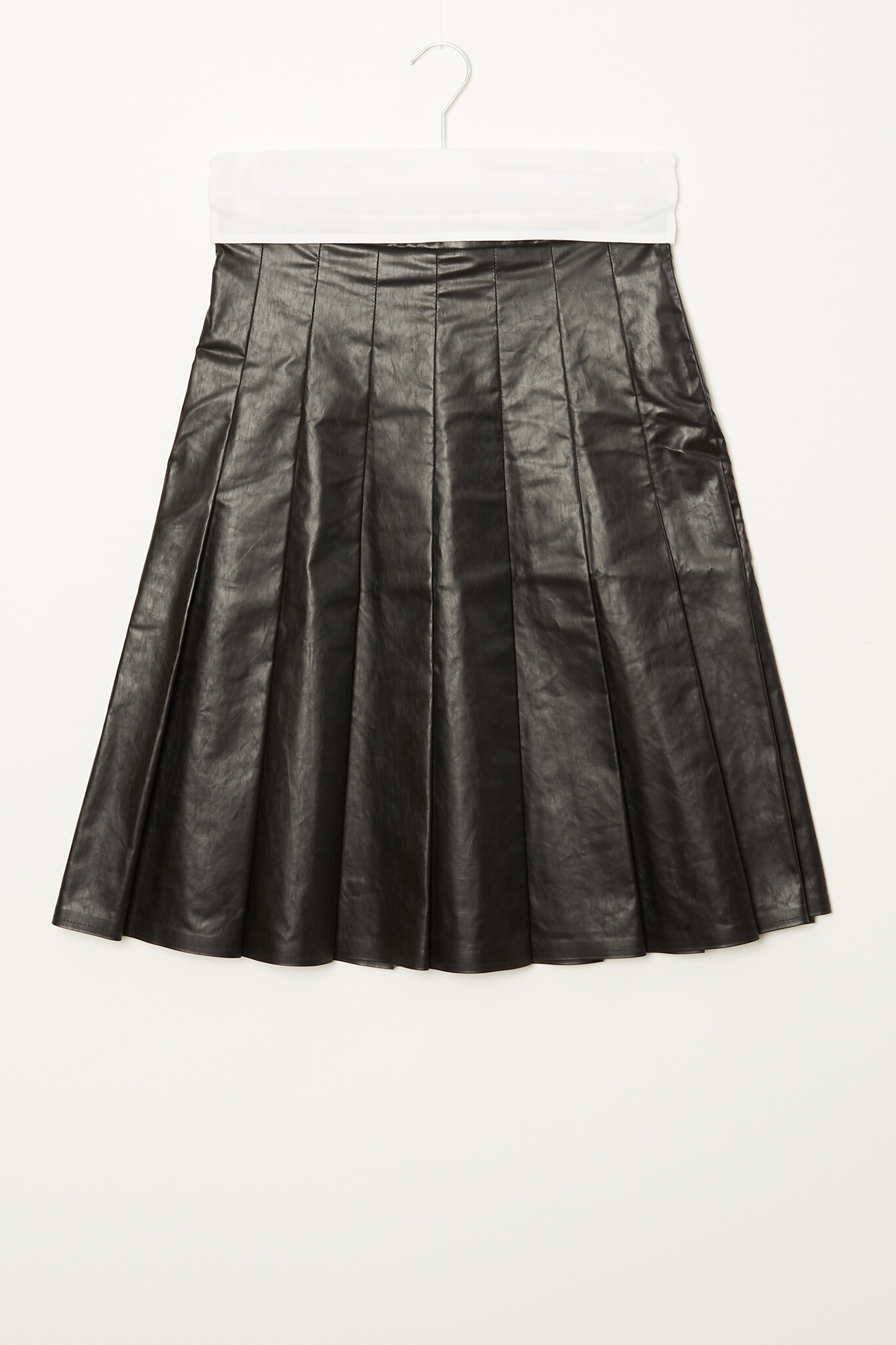 KASSL - Pleated skirt midi oil