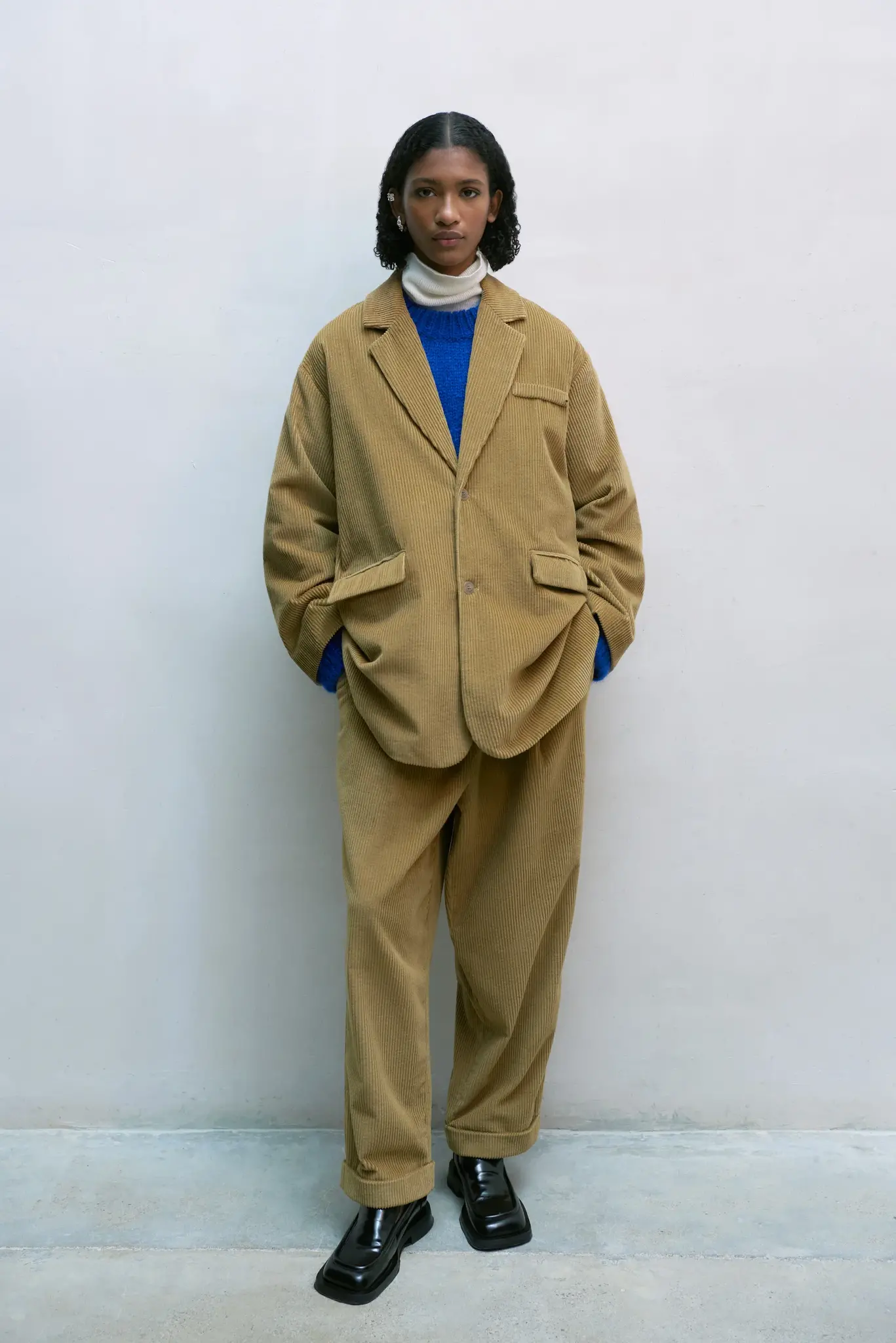  - Cotton corduroy blazer