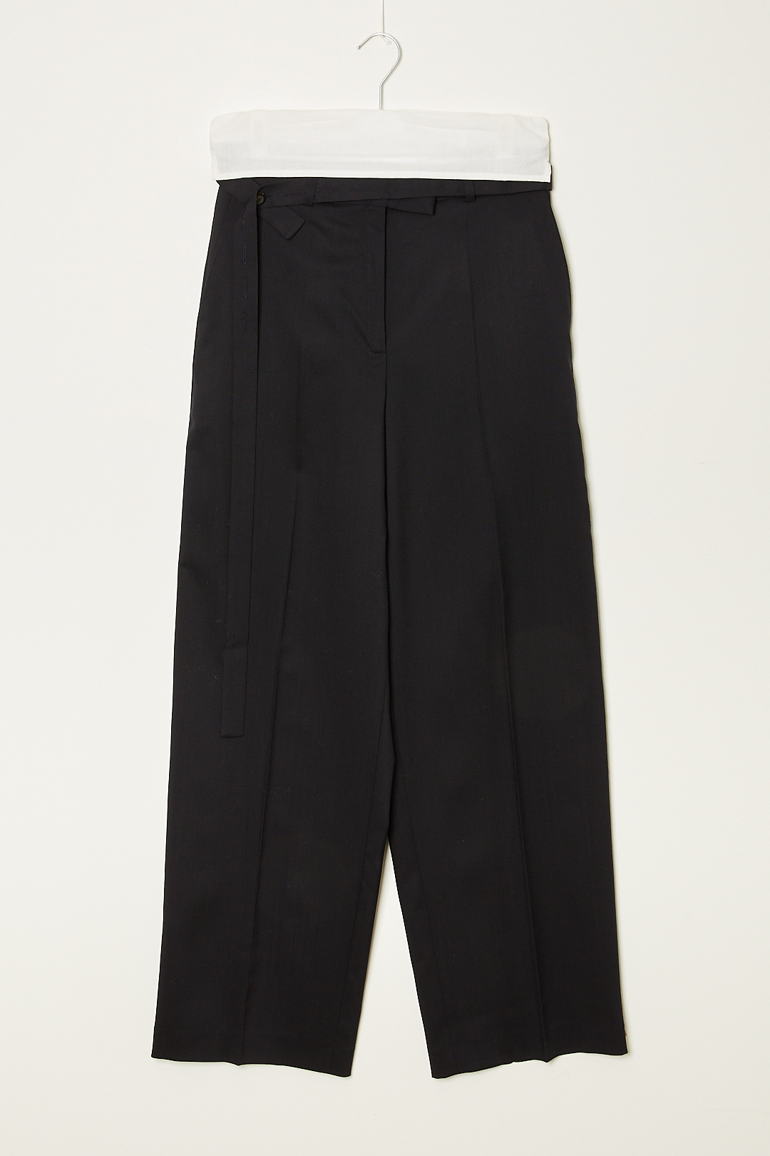 Róhe Belted wide leg trousers