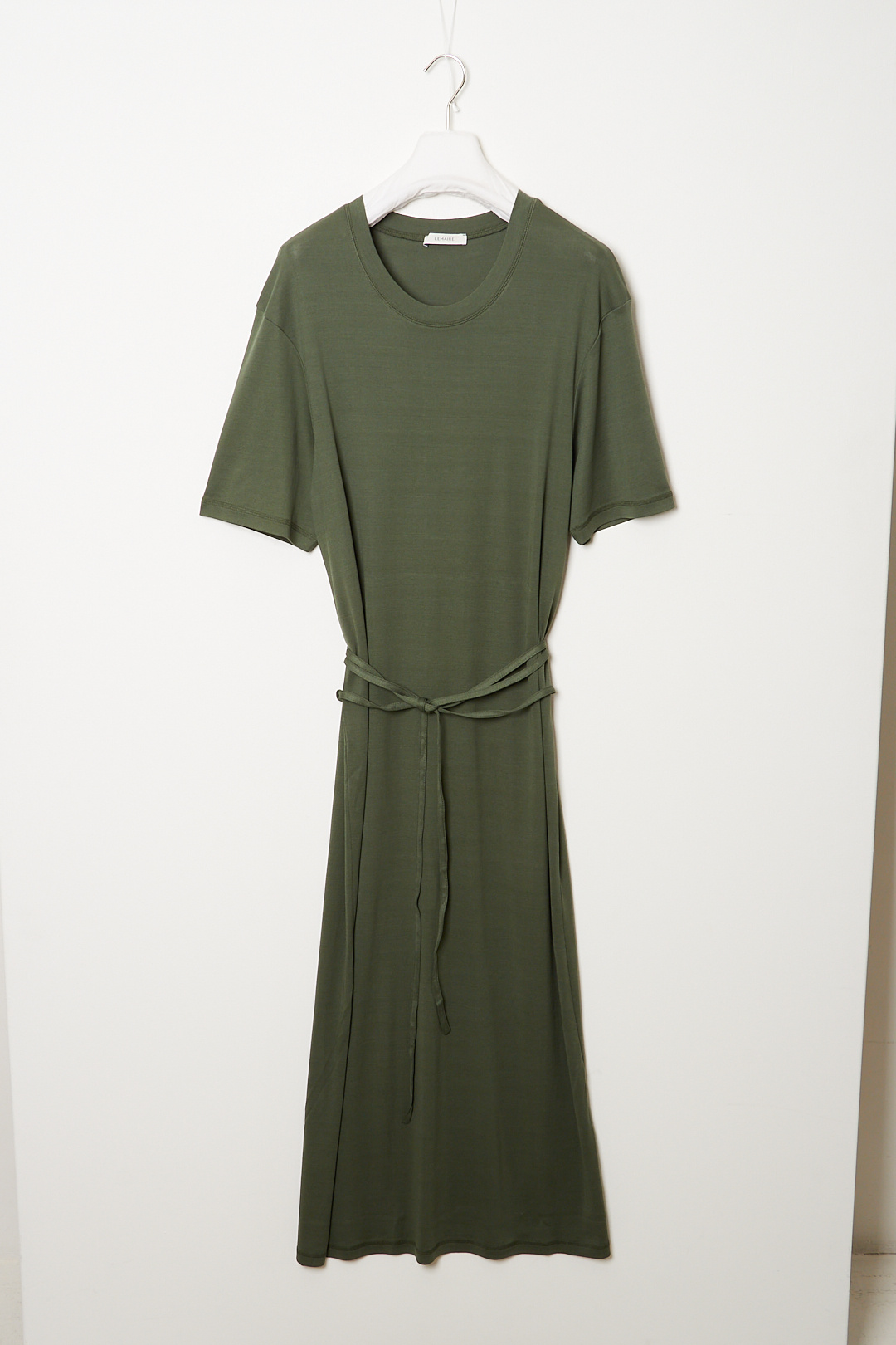 Lemaire - Belted rib t-shirt dress