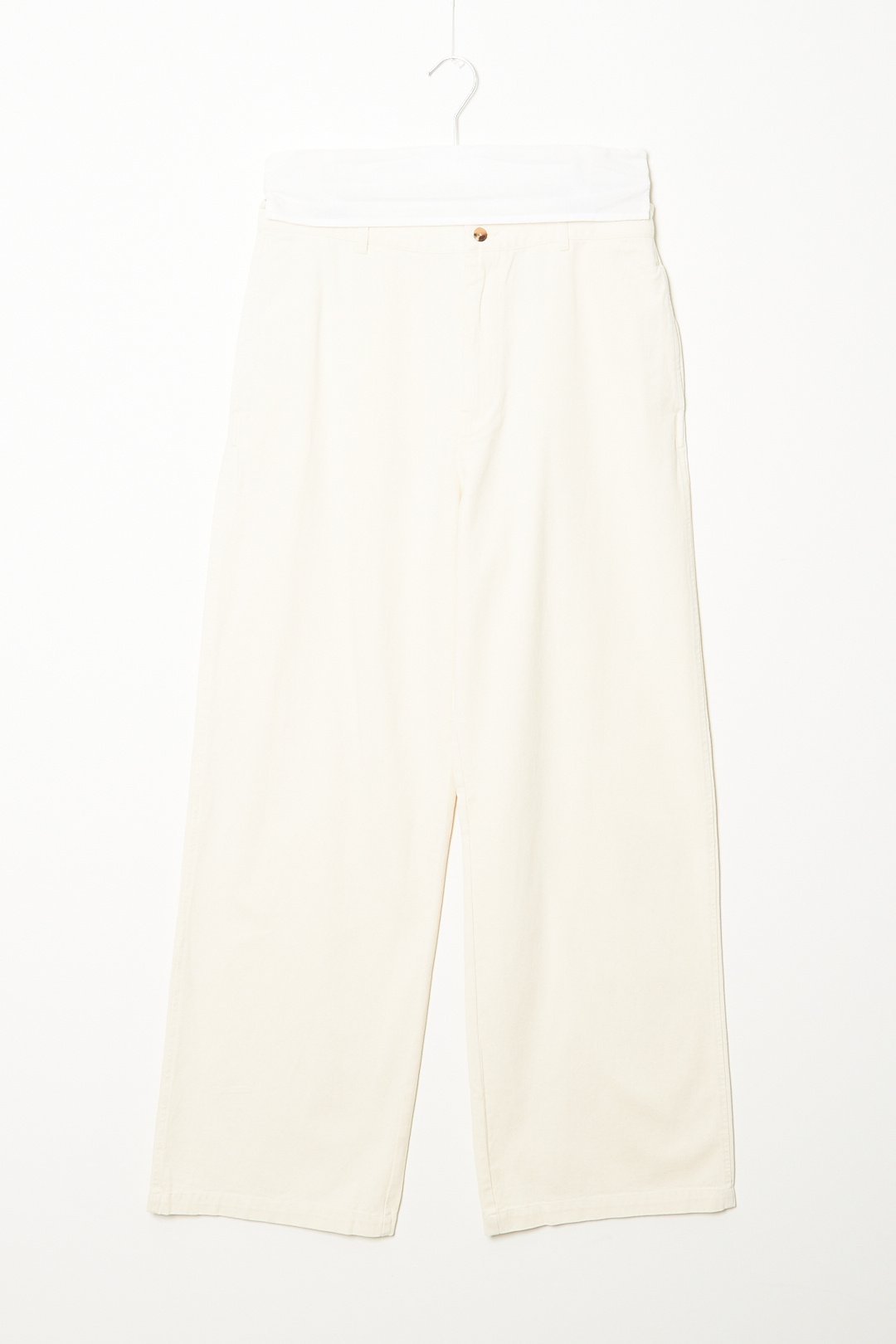 Denimist - Flat front wide leg chino