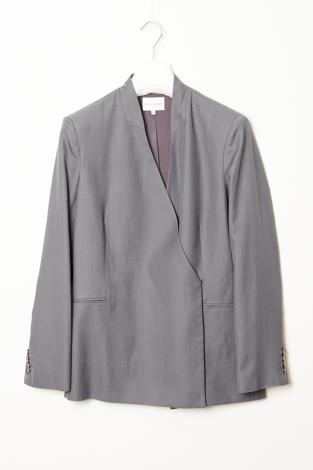 Loulou studio Lahari viscose linen blazer