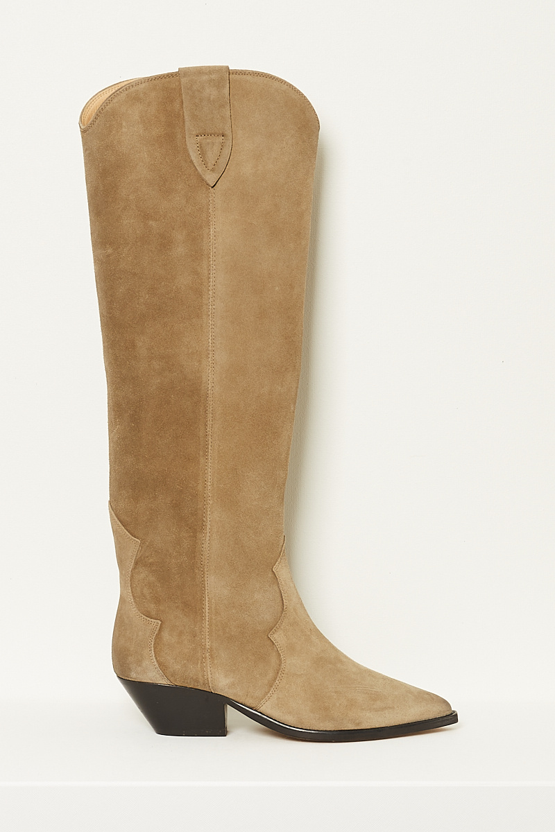 Isabel Marant Denvee iconic washed suede boots