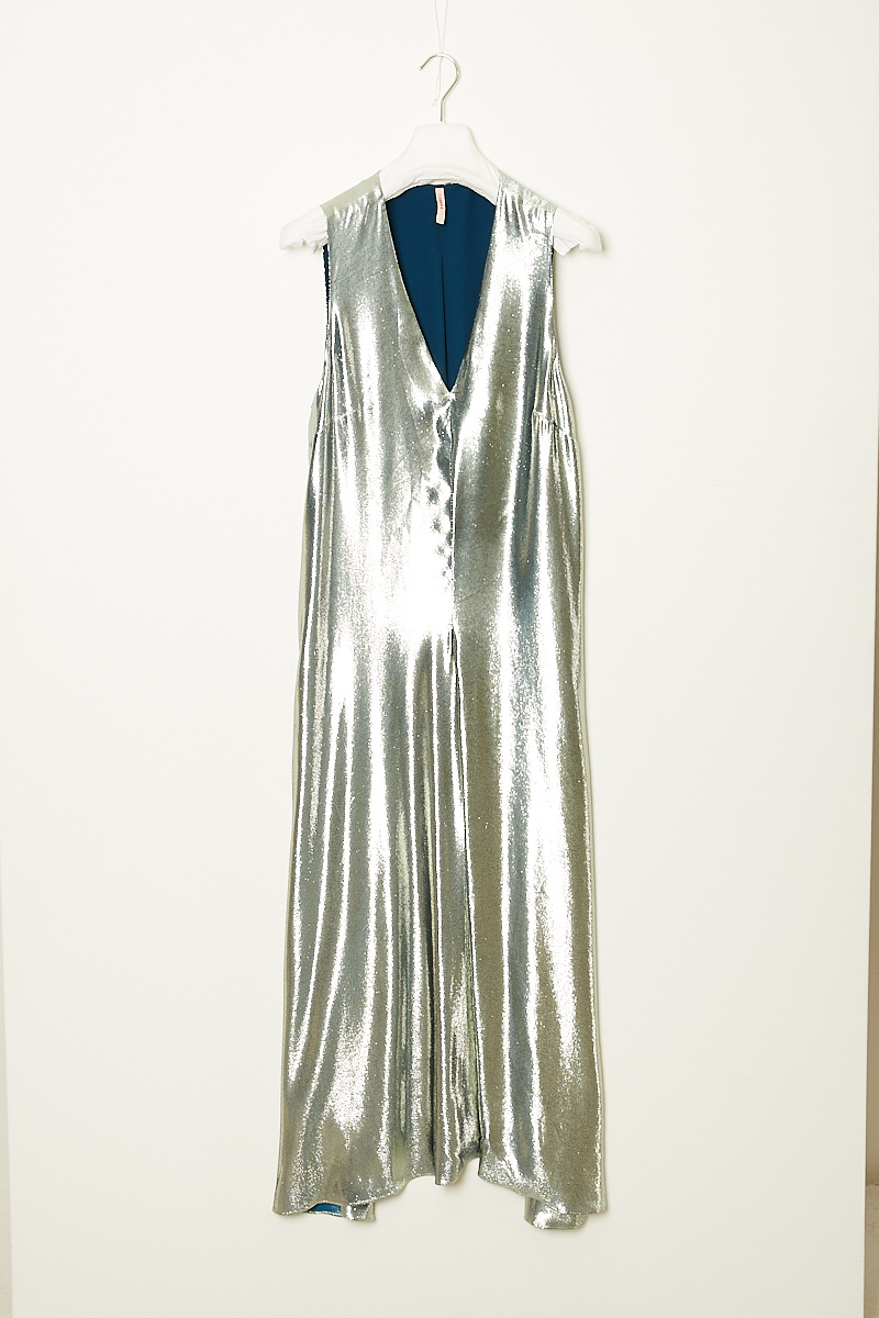 inDRESS - Manque shiny v-neck dress